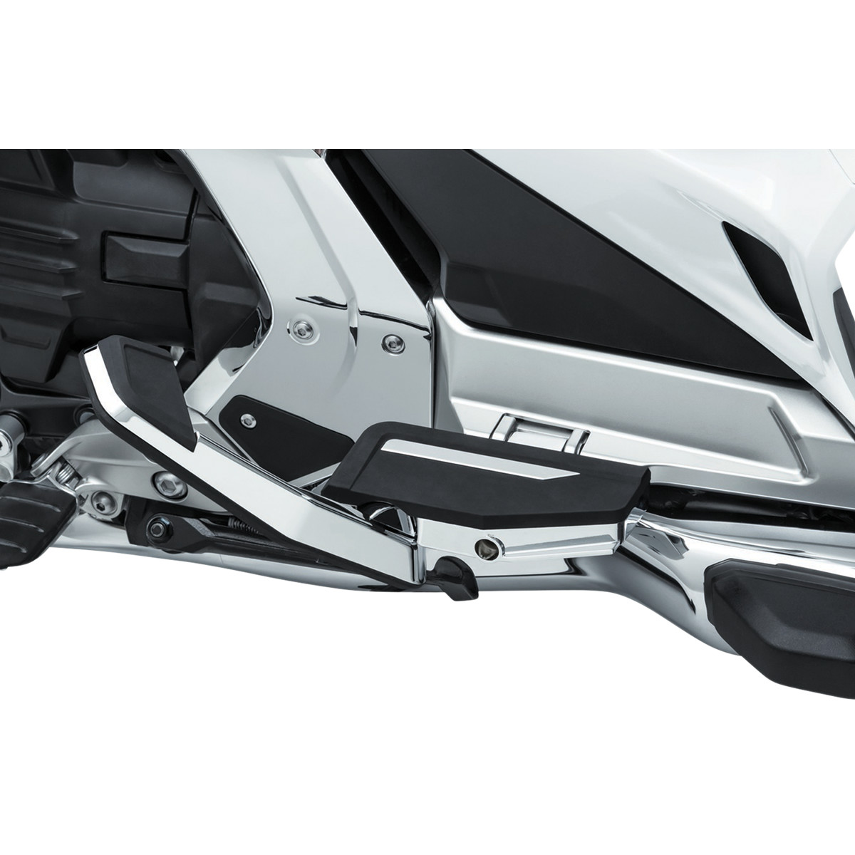 Passenger Running Boards Set Chrome With Folding Extra Support Gl1800 2018up Models P 16210951 8190